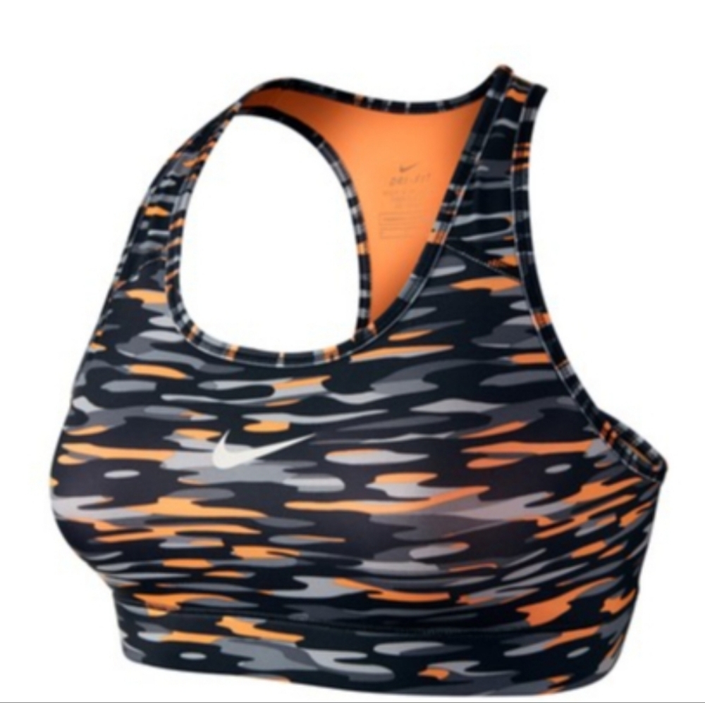 Nike Dri-Fit Victory Compression Orange Haze Sports Bra L